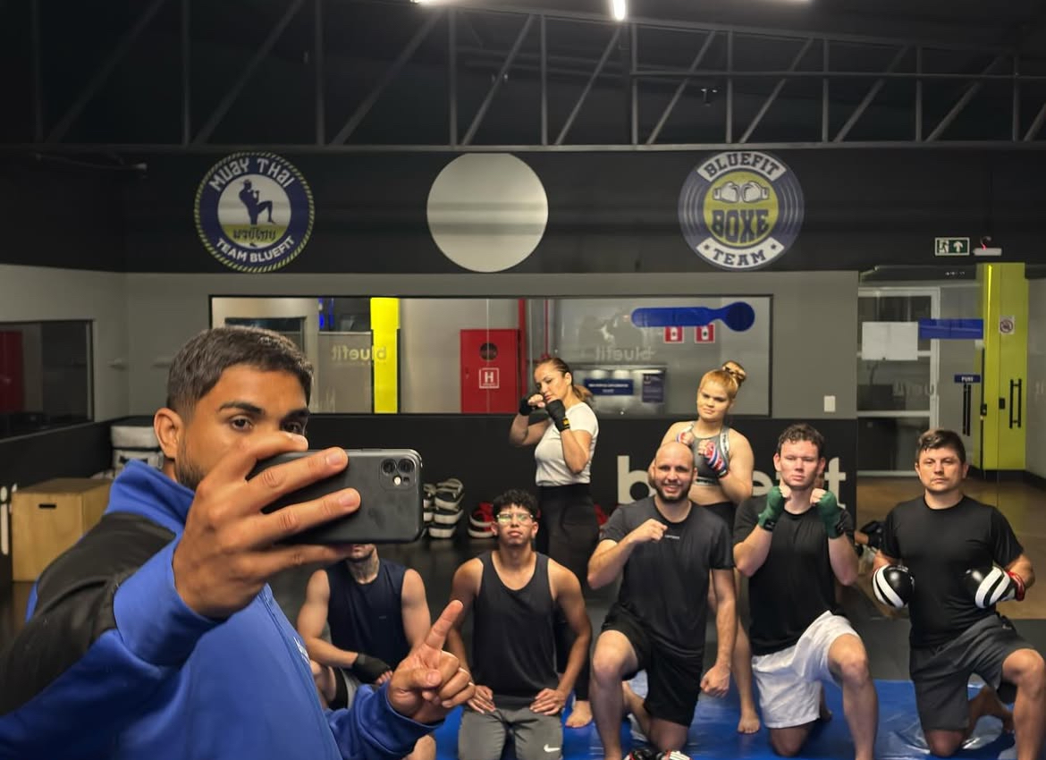 Alunos em aquecimento